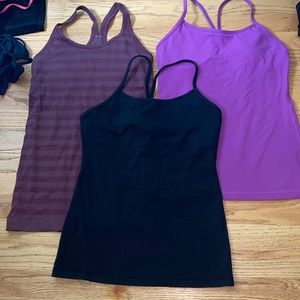 Bundle of 3 lululemon tank tops